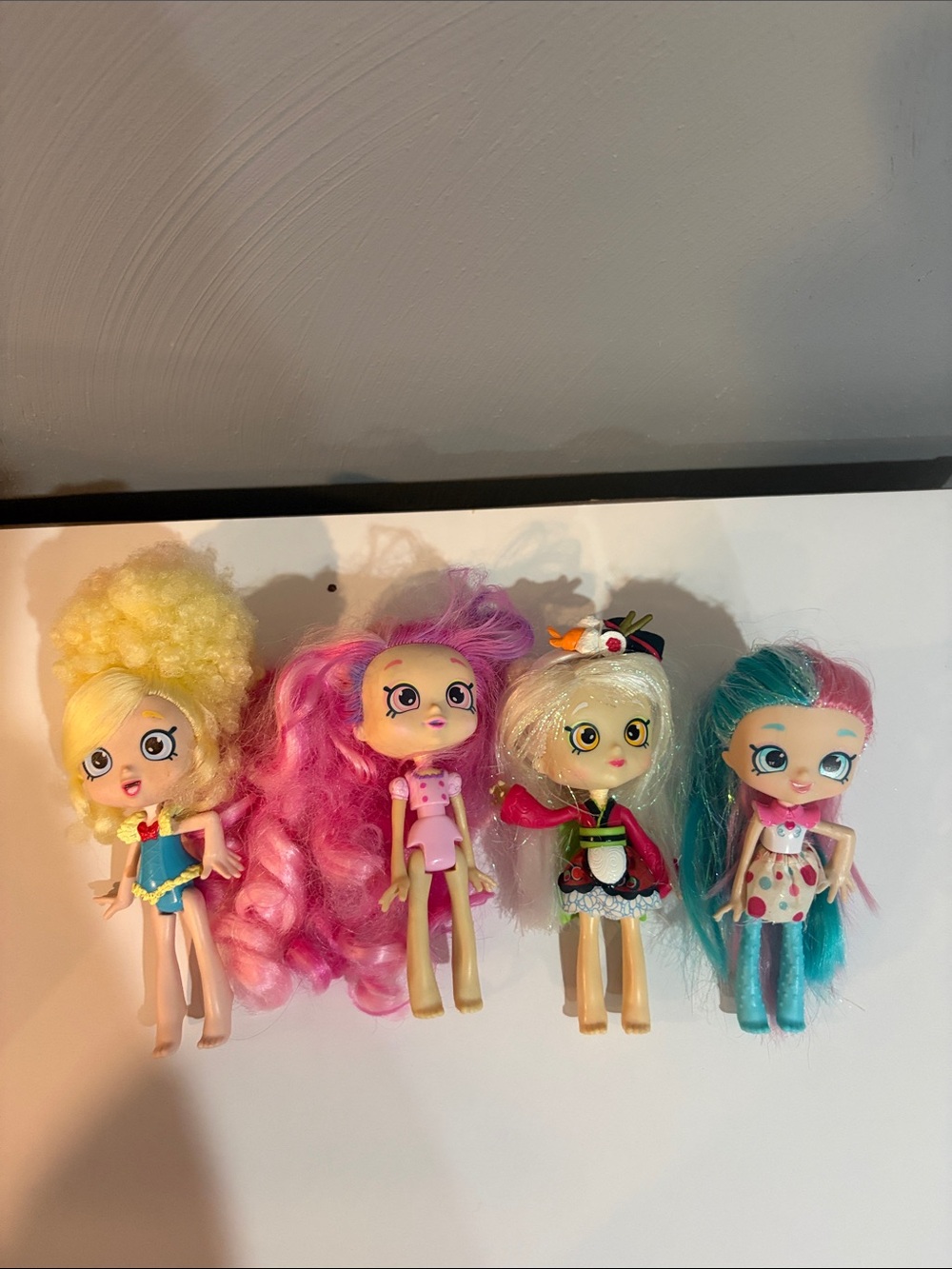 Shopkins Shoppies doll lot of 4